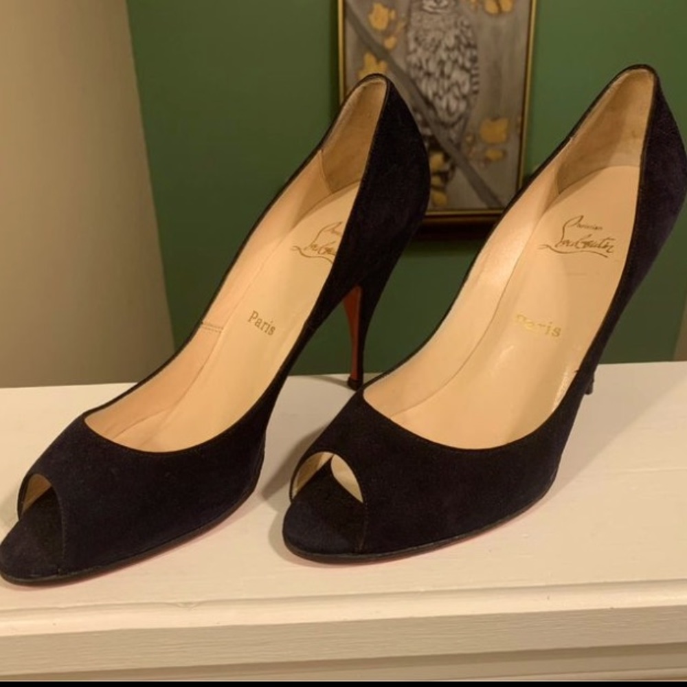 Christian Louboutin Navy-Black Heels